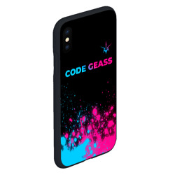 Чехол для iPhone XS Max матовый Code Geass - neon gradient: символ сверху - фото 2