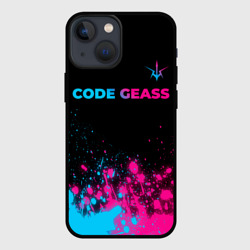 Чехол для iPhone 13 mini Code Geass - neon gradient: символ сверху