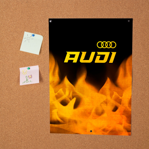 Постер Audi - gold gradient: символ сверху - фото 2