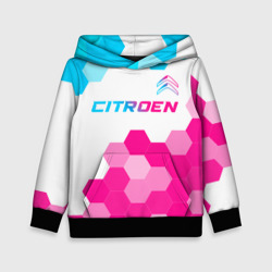 Детская толстовка 3D Citroen neon gradient style: символ сверху