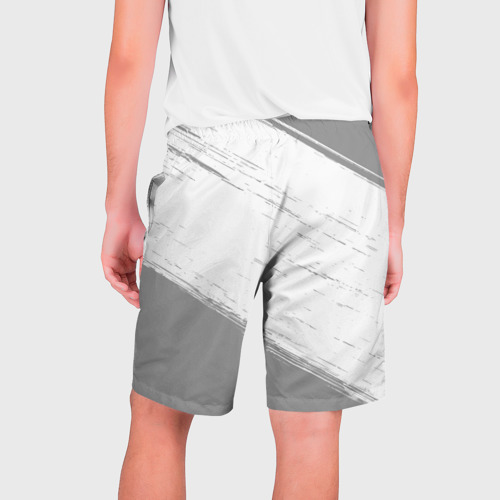 Мужские шорты 3D Valorant glitch на светлом фоне: надпись, символ, цвет 3D печать - фото 2