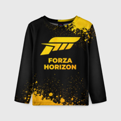 Детский лонгслив 3D Forza Horizon - gold gradient