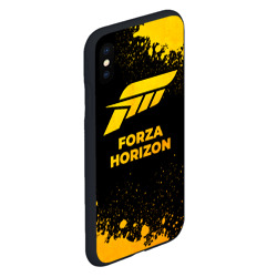 Чехол для iPhone XS Max матовый Forza Horizon - gold gradient - фото 2