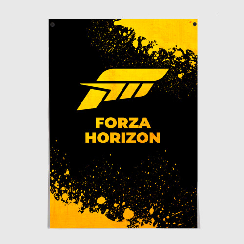 Постер Forza Horizon - gold gradient