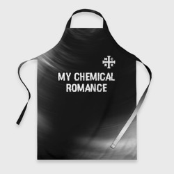 Фартук 3D My Chemical Romance glitch на темном фоне: символ сверху