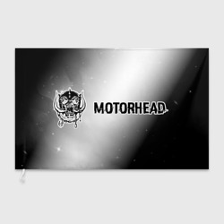 Флаг 3D Motorhead glitch на светлом фоне: надпись и символ