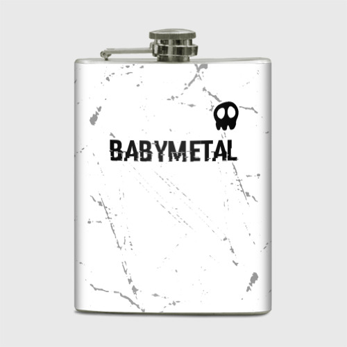 Фляга Babymetal glitch на светлом фоне: символ сверху