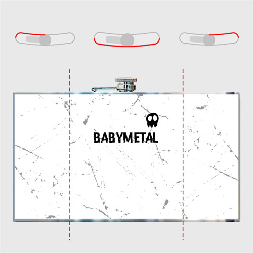 Фляга Babymetal glitch на светлом фоне: символ сверху - фото 5