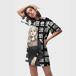Платье-футболка 3D Манхва Ветролом - Шелли Скотт - фото 2