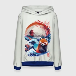 Женская толстовка 3D Красная панда на охоте