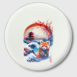 Значок Красная панда на охоте