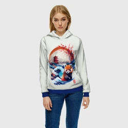 Женская толстовка 3D Красная панда на охоте - фото 2