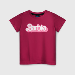 Светящаяся детская футболка Pink logo Barbie