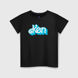 Светящаяся детская футболка Ken blue logo