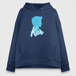 Женское светящееся худи Blue Ken silhouette