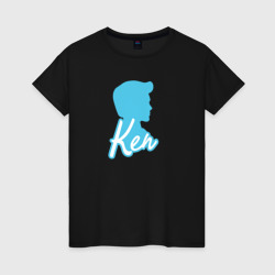 Светящаяся женская футболка Blue Ken silhouette