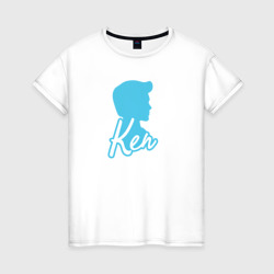 Светящаяся женская футболка Blue Ken silhouette