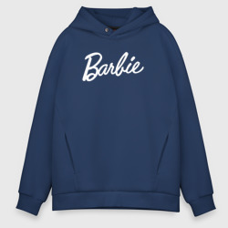 Мужское светящееся худи Barbie white logo