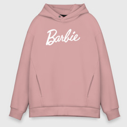 Мужское светящееся худи Barbie white logo