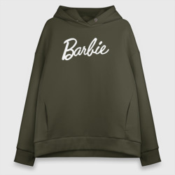 Женское светящееся худи Barbie white logo