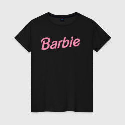 Светящаяся женская футболка Logo Barbie Pink