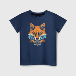 Светящаяся детская футболка Red retro fox
