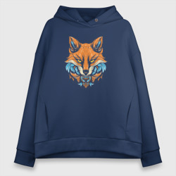 Женское светящееся худи Red retro fox