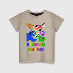 Rainbow Friends персонажи – Детская футболка хлопок с принтом купить со скидкой в -20%
