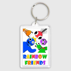 Брелок прямоугольный 35*50 Rainbow Friends персонажи