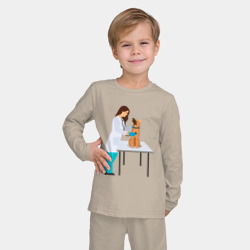 Детская пижама с лонгсливом хлопок Врач и собака - фото 2