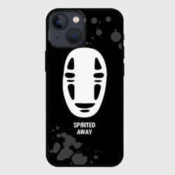 Чехол для iPhone 13 mini Spirited Away glitch на темном фоне