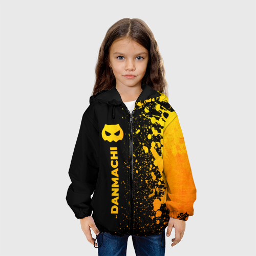 Детская куртка 3D DanMachi - gold gradient: по-вертикали, цвет черный - фото 4