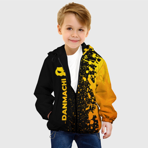 Детская куртка 3D DanMachi - gold gradient: по-вертикали, цвет черный - фото 3