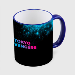 Кружка с полной запечаткой Tokyo Revengers - neon gradient: надпись и символ
