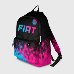 Рюкзак 3D Fiat - neon gradient: символ сверху