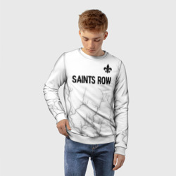 Детский свитшот 3D Saints Row glitch на светлом фоне: символ сверху - фото 2