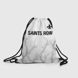 Рюкзак-мешок 3D Saints Row glitch на светлом фоне: символ сверху