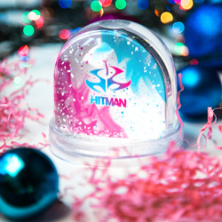 Игрушка Снежный шар Hitman neon gradient style - фото 2
