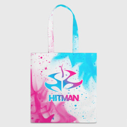 Шоппер 3D Hitman neon gradient style