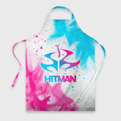 Фартук 3D Hitman neon gradient style