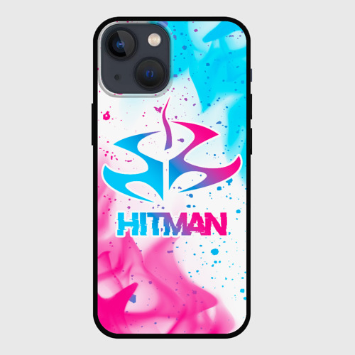 Чехол для iPhone 13 mini Hitman neon gradient style