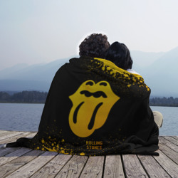 Плед 3D Rolling Stones - gold gradient - фото 2