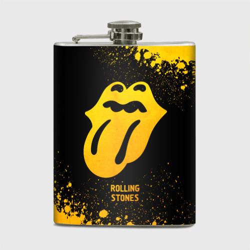 Фляга Rolling Stones - gold gradient