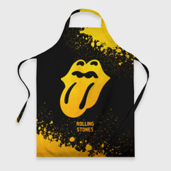 Фартук 3D Rolling Stones - gold gradient