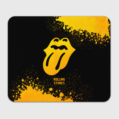 Прямоугольный коврик для мышки Rolling Stones - gold gradient