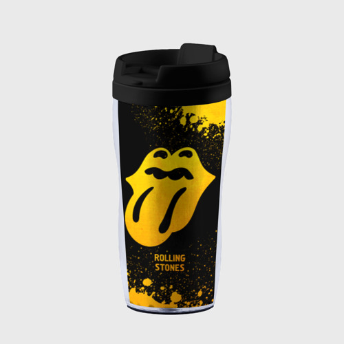 Термокружка-непроливайка Rolling Stones - gold gradient