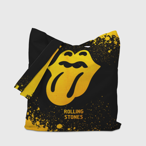 Шоппер 3D Rolling Stones - gold gradient - фото 4