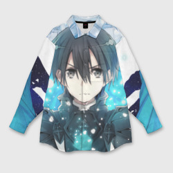 Мужская рубашка oversize 3D Sword Art Online Кадзуто Киригая