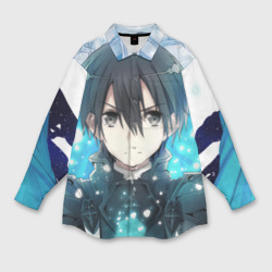 Женская рубашка oversize 3D Sword Art Online Кадзуто Киригая