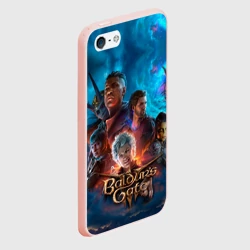 Чехол для iPhone 5/5S матовый Baldurs Gate 3 персонажи - фото 2